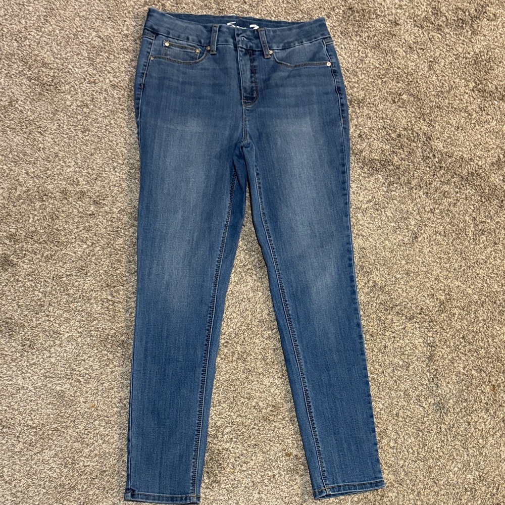 Seven7 Women's Skinny Jeans in Deep Blue